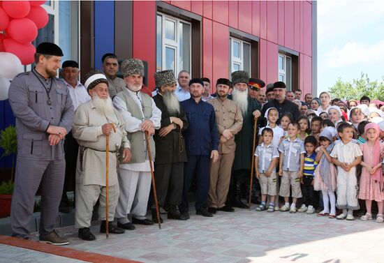Открытие детского сада в Введенском районе Чечни