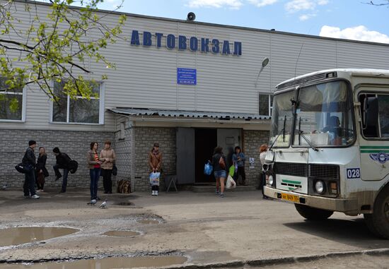Рейсовый автобус в Омской области