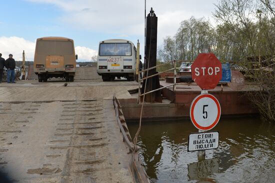 Рейсовый автобус в Омской области