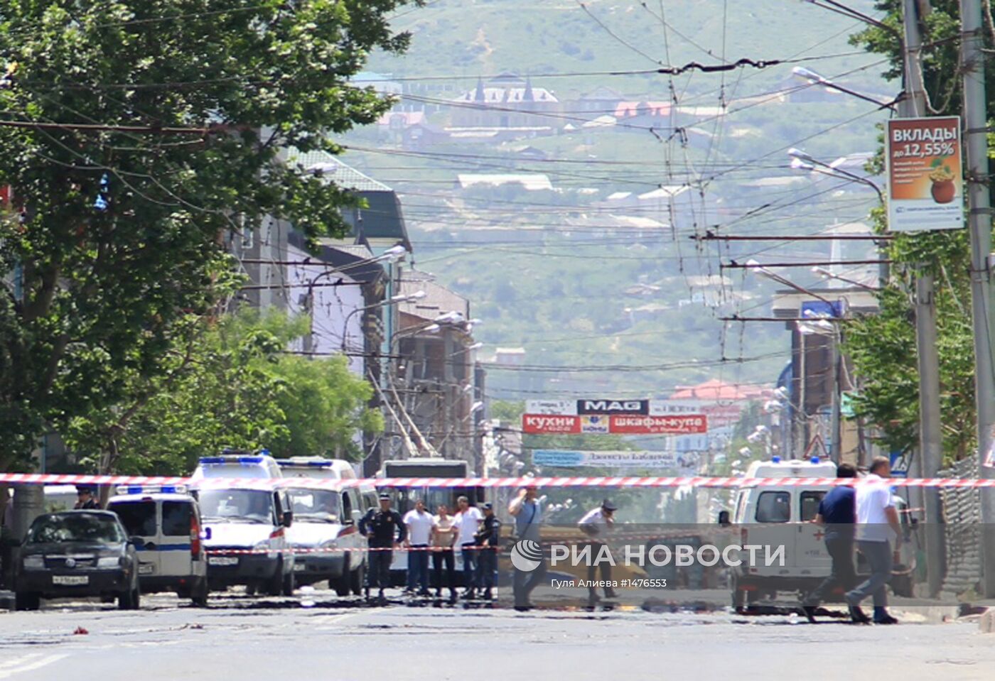 Взрыв у здания МВД в Махачкале