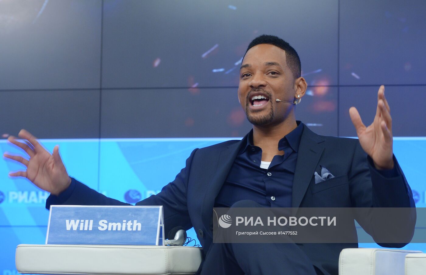 Американский актер Уилл Смит посетил РИА Новости