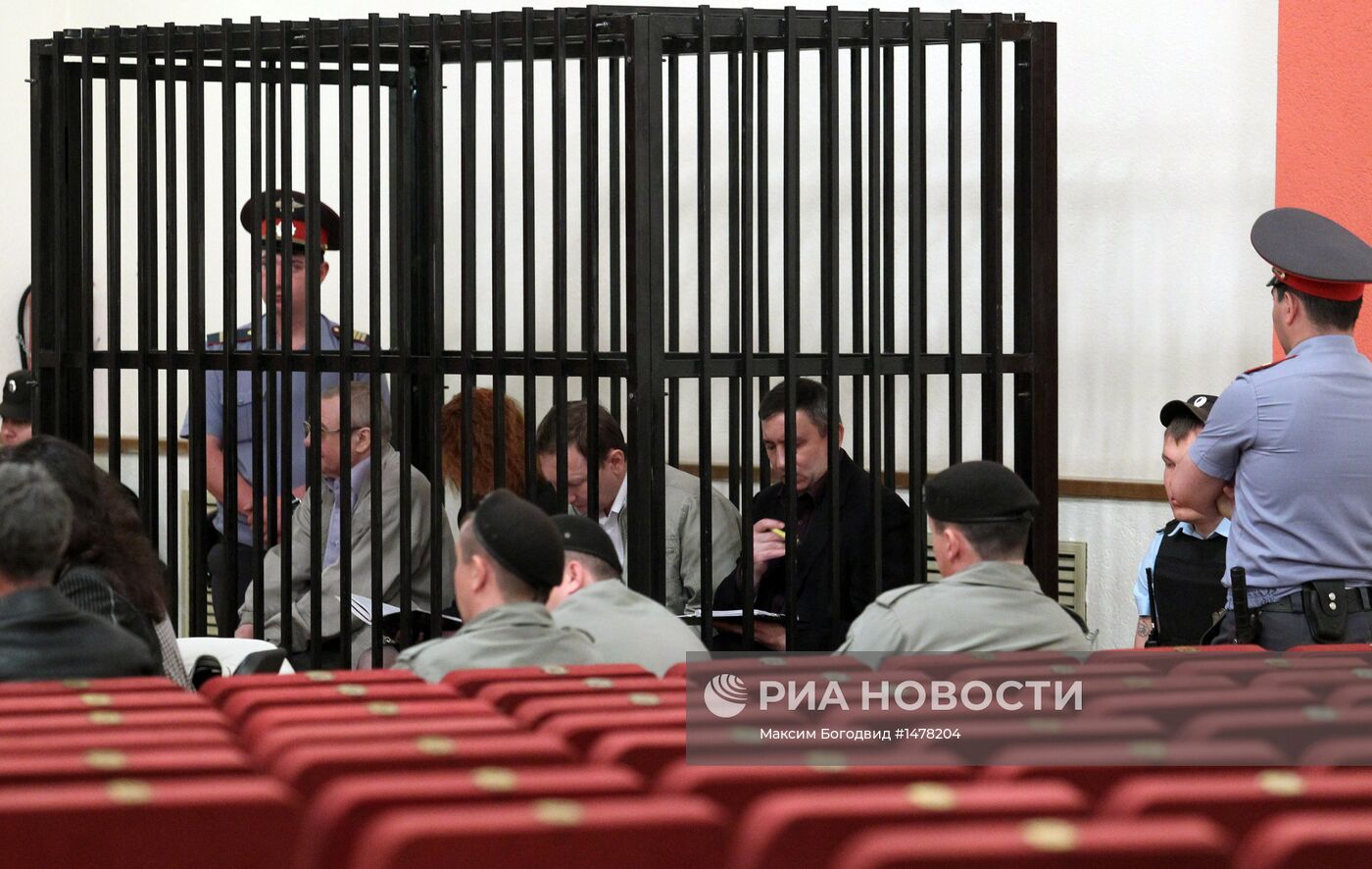 Заседание суда по делу о крушении теплохода "Булгария"