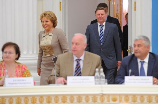 Заседание Координационного совета при президенте РФ