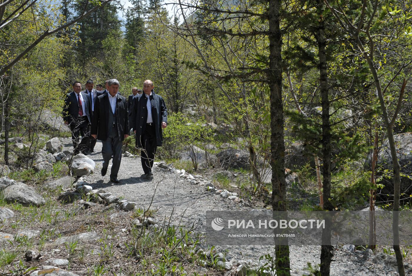 Рабочая поездка В.Путина в Киргизию