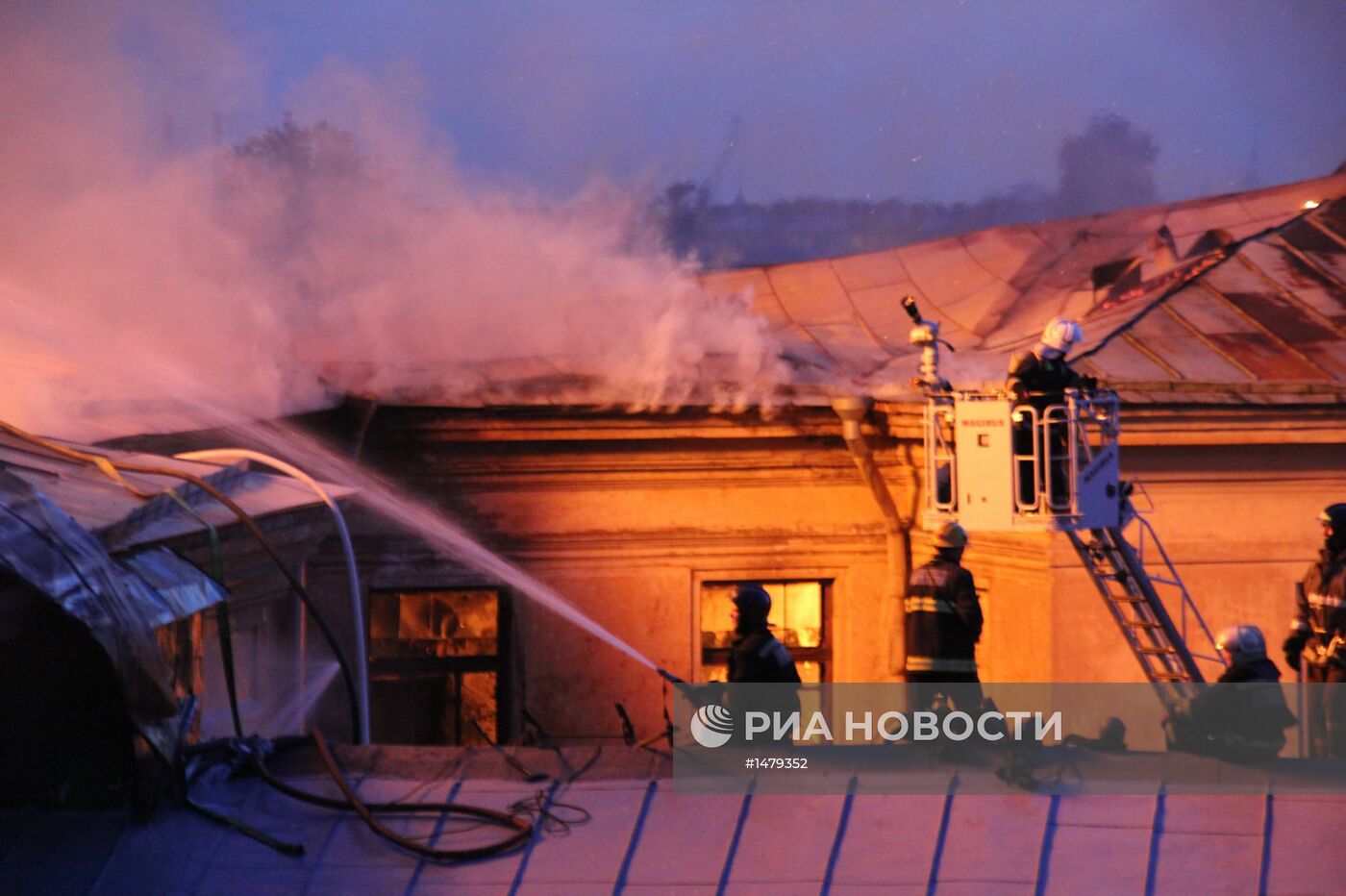 Пожар в Технологическом институте в Санкт-Петербурге