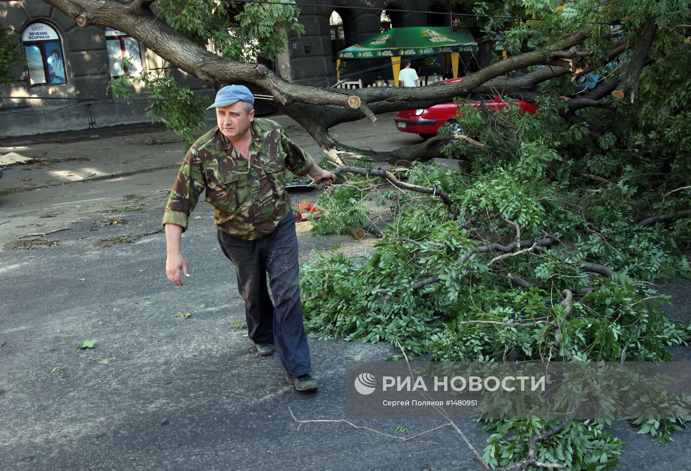 Последствия урагана в Одессе