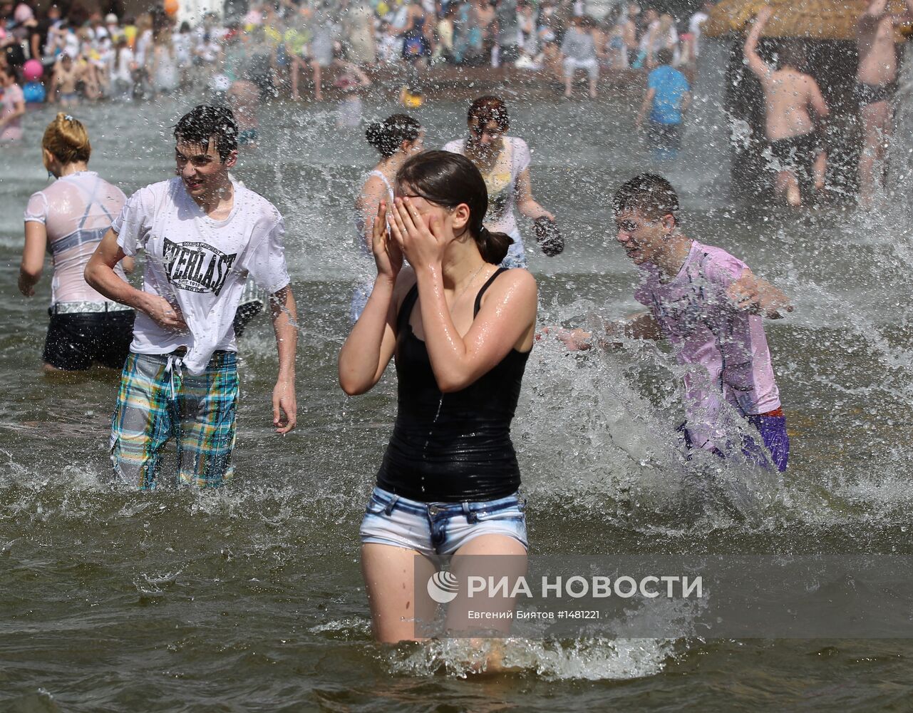 Жара в Москве