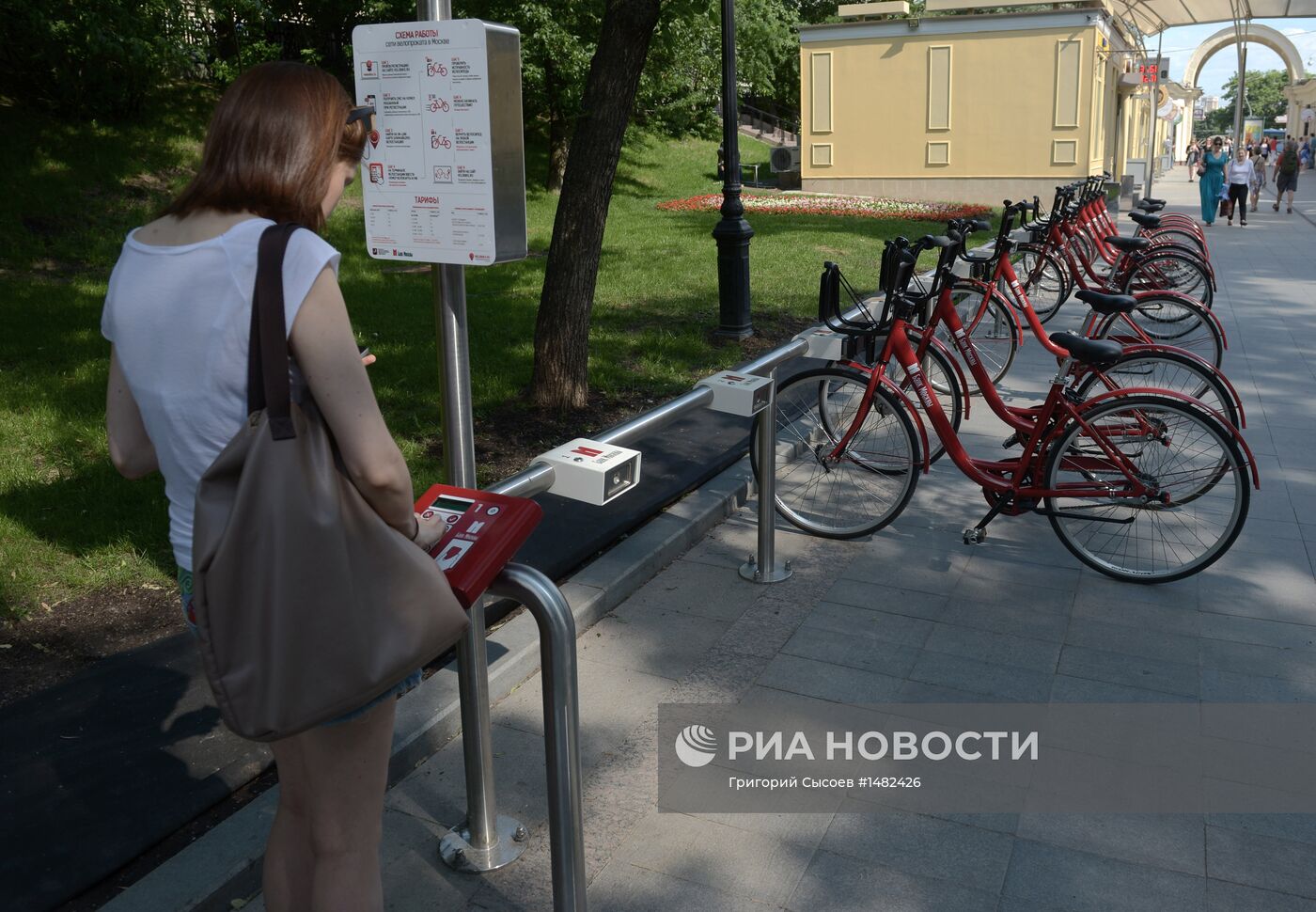 Работа автоматических велопрокатов в Москве