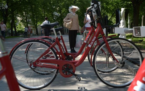 Работа автоматических велопрокатов в Москве
