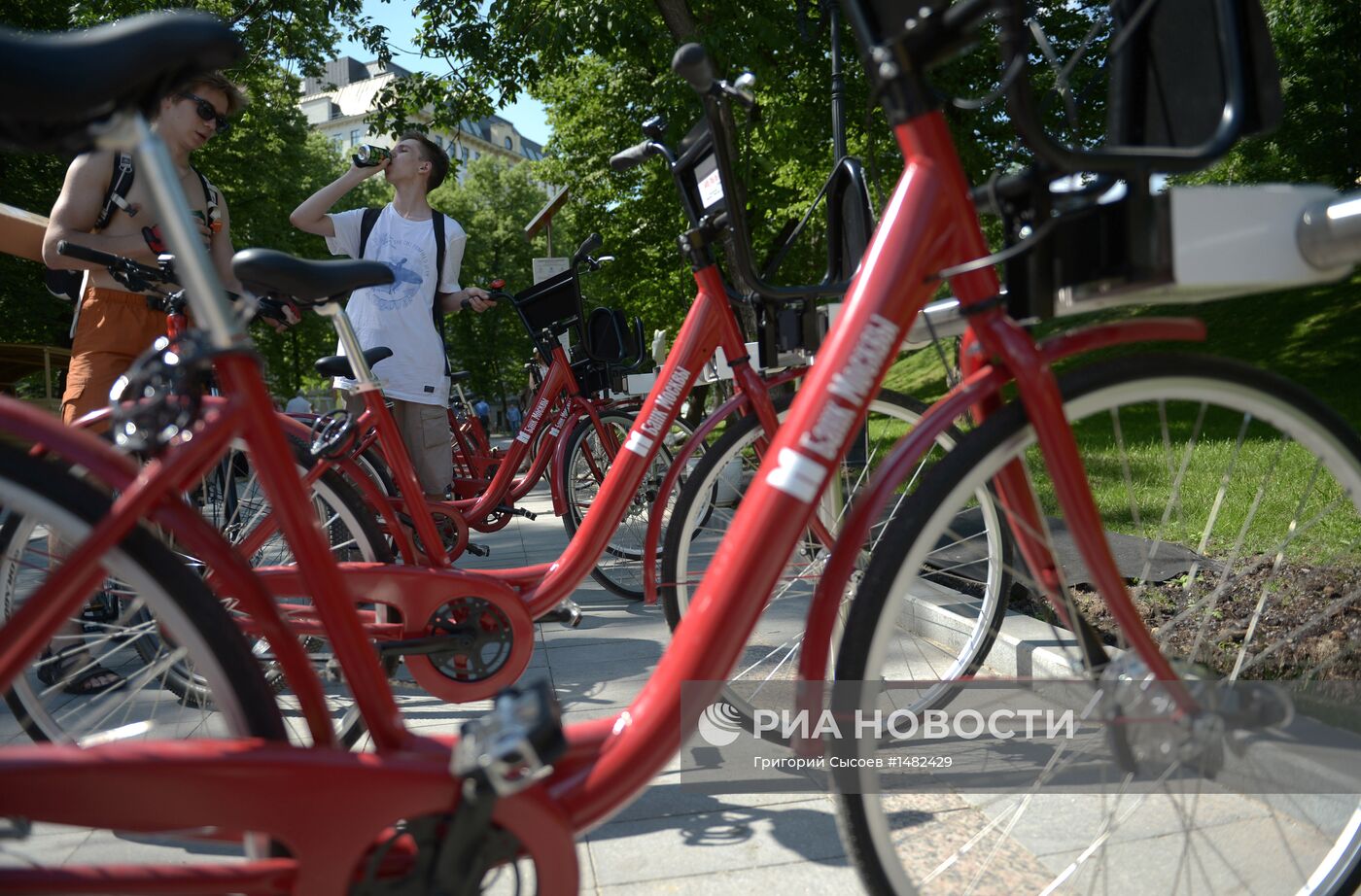 Работа автоматических велопрокатов в Москве