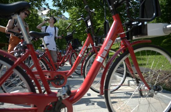 Работа автоматических велопрокатов в Москве