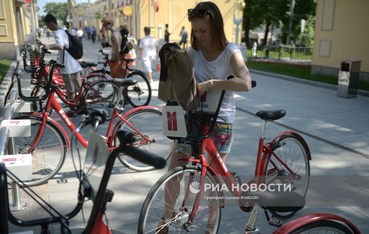 Работа автоматических велопрокатов в Москве