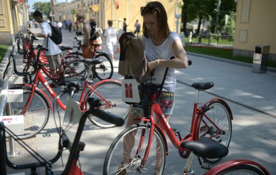 Работа автоматических велопрокатов в Москве
