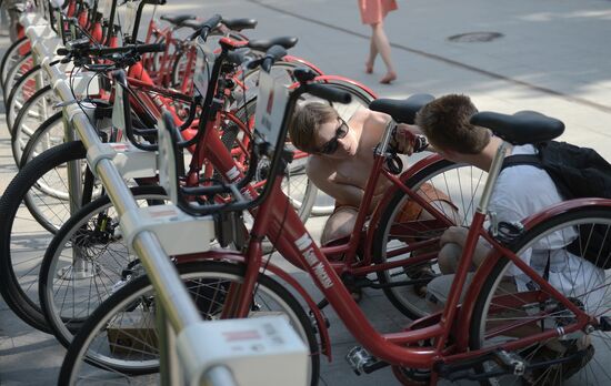 Работа автоматических велопрокатов в Москве