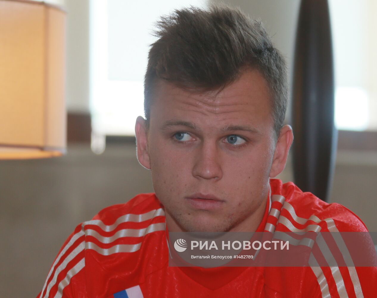 Общение молодежной сборной России по футболу с журналистами