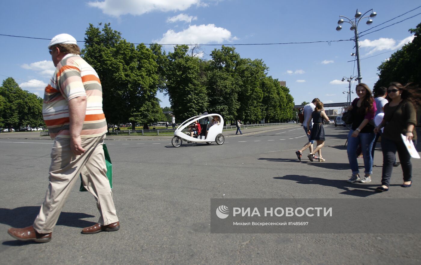 Велотакси в Москве