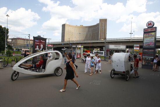 Велотакси в Москве