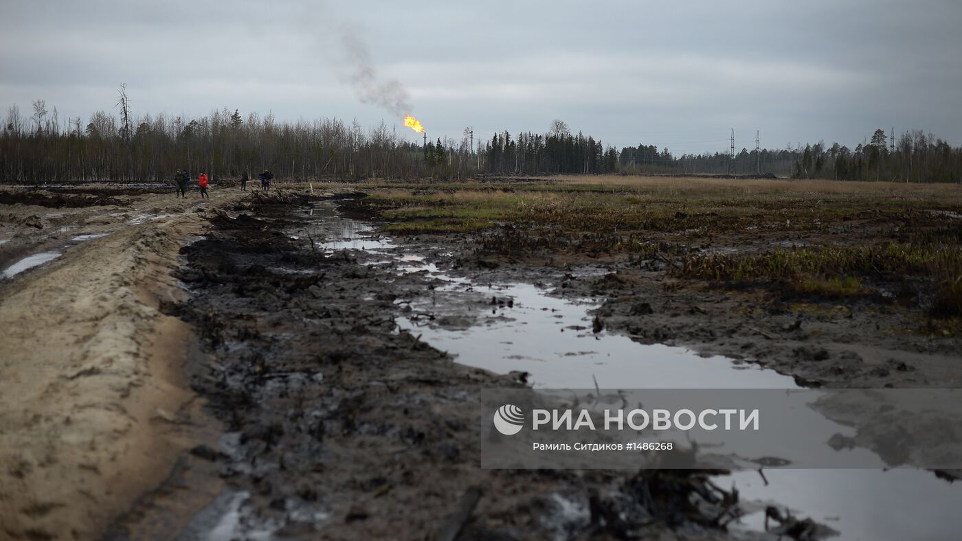 Разливы нефти на Мамонтовском месторождении в ХМАО