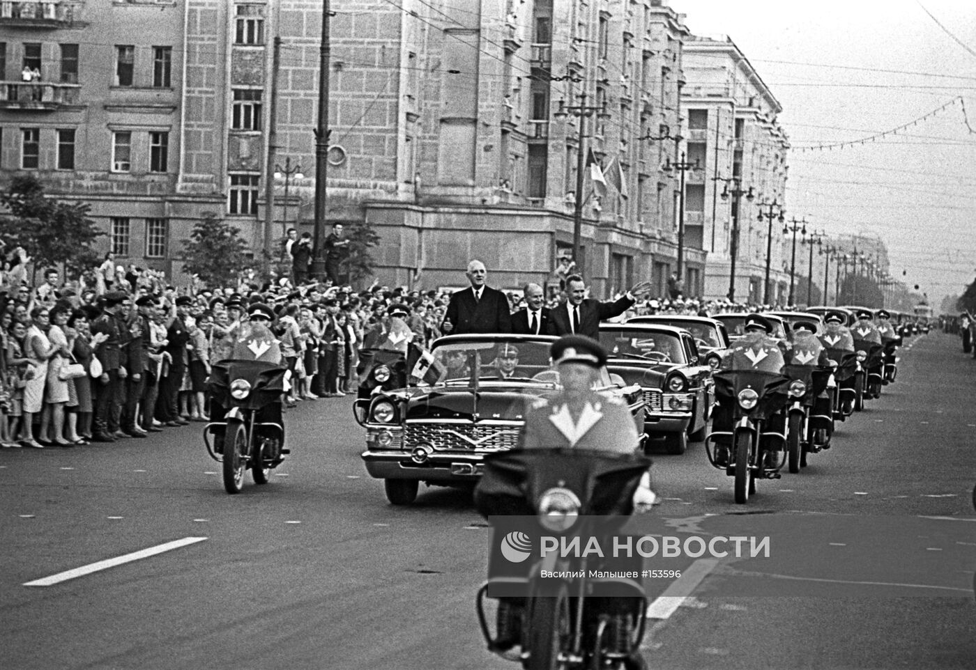 Визит в СССР президента Франции Шарля де Голля | РИА Новости Медиабанк