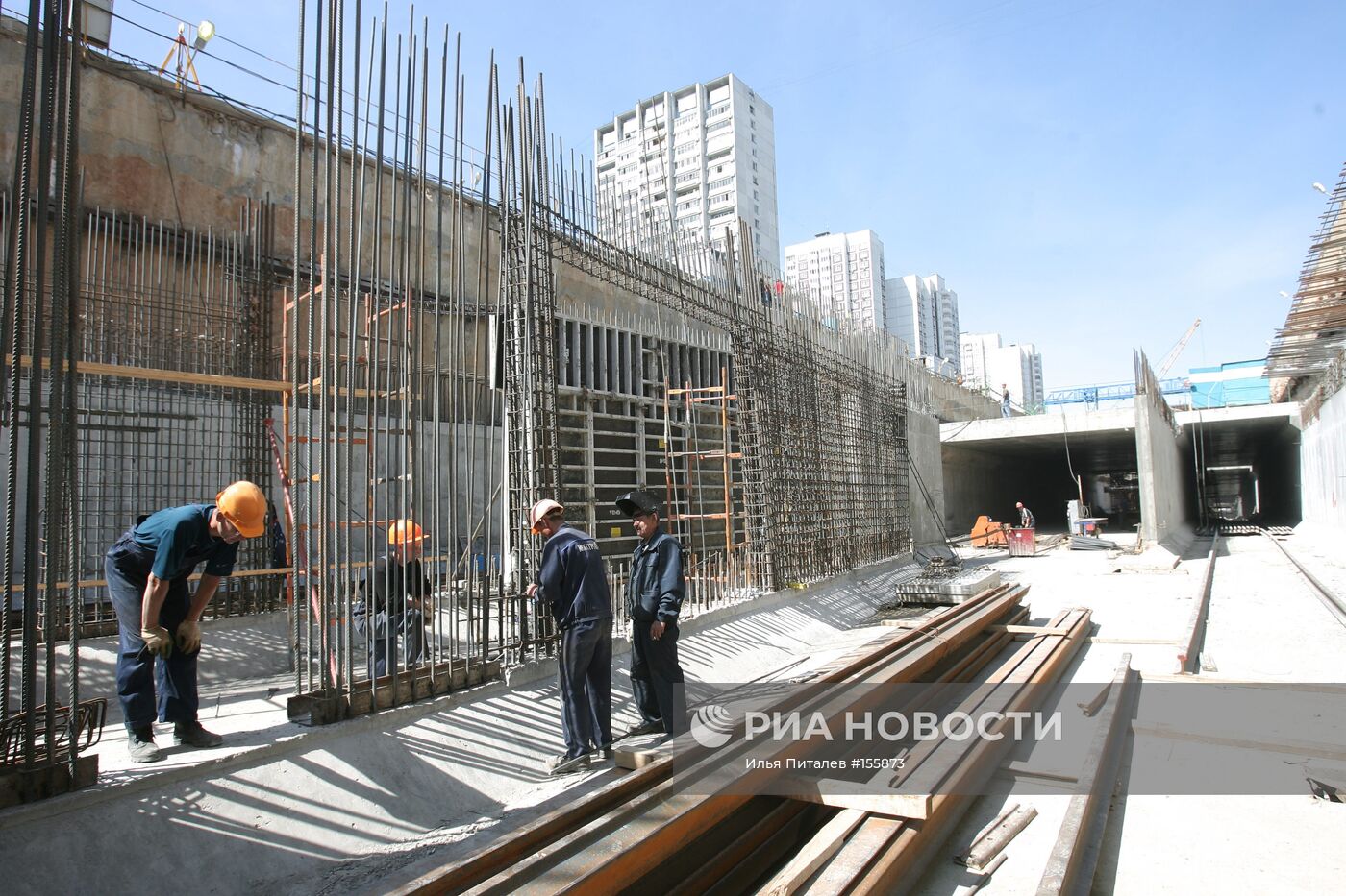Строительство новой станции московского метро