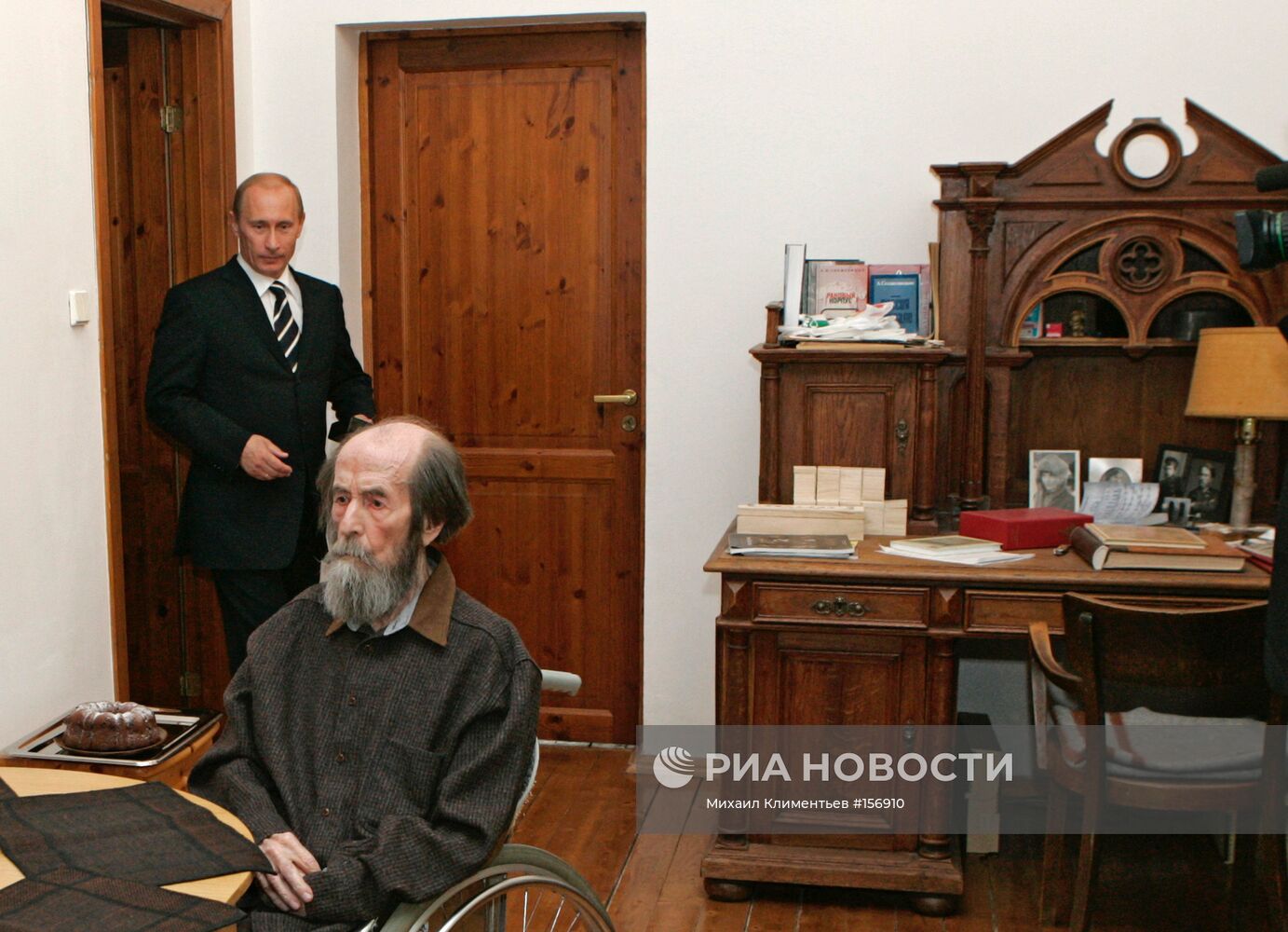 Александр Солженицын и Владимир Путин