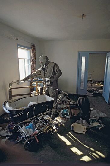 Дезактивационные работы после аварии на Чернобыльской АЭС