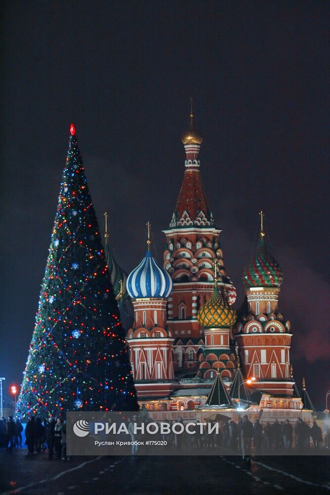 Новогодняя елка на Красной площади