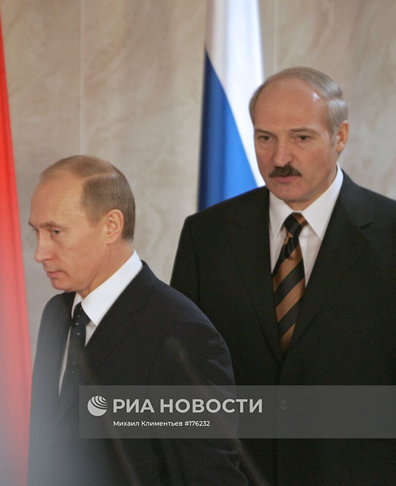 В.Путин А.Лукашенко