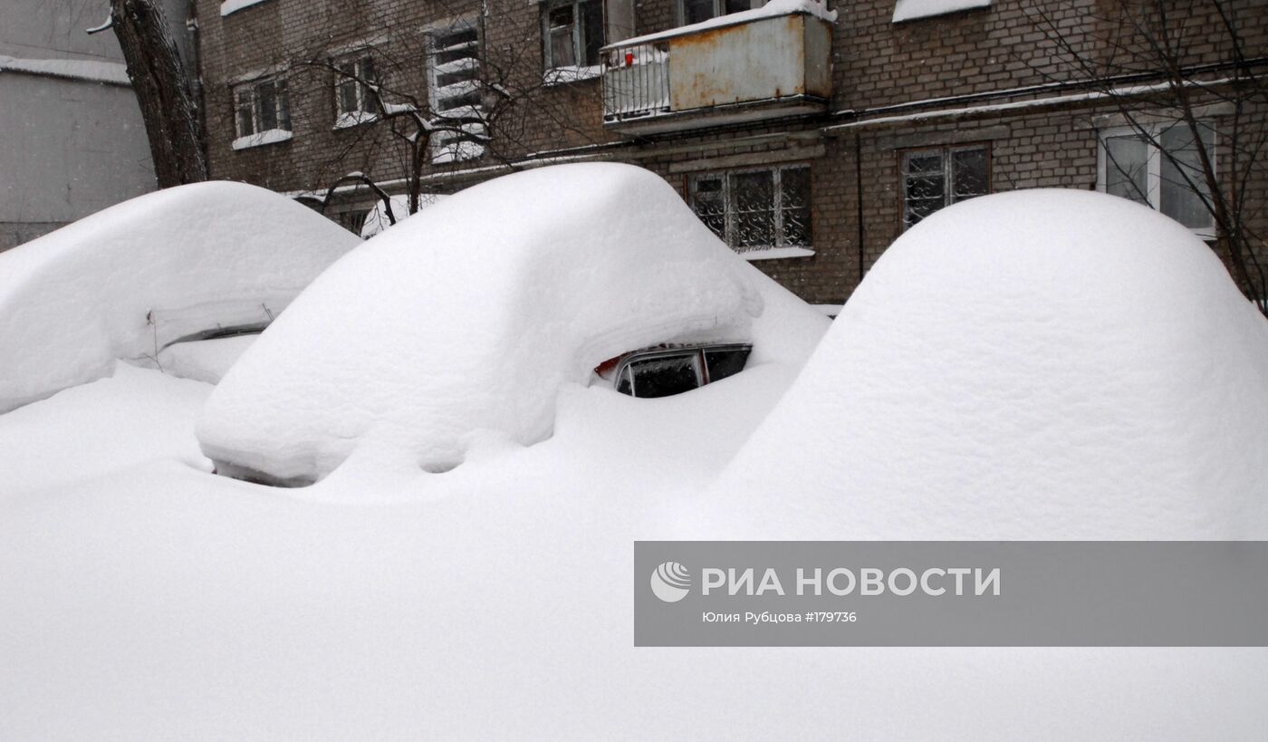 Последствия снегопада в Самаре