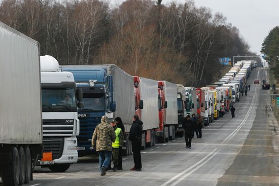 Забастовка польских таможенников