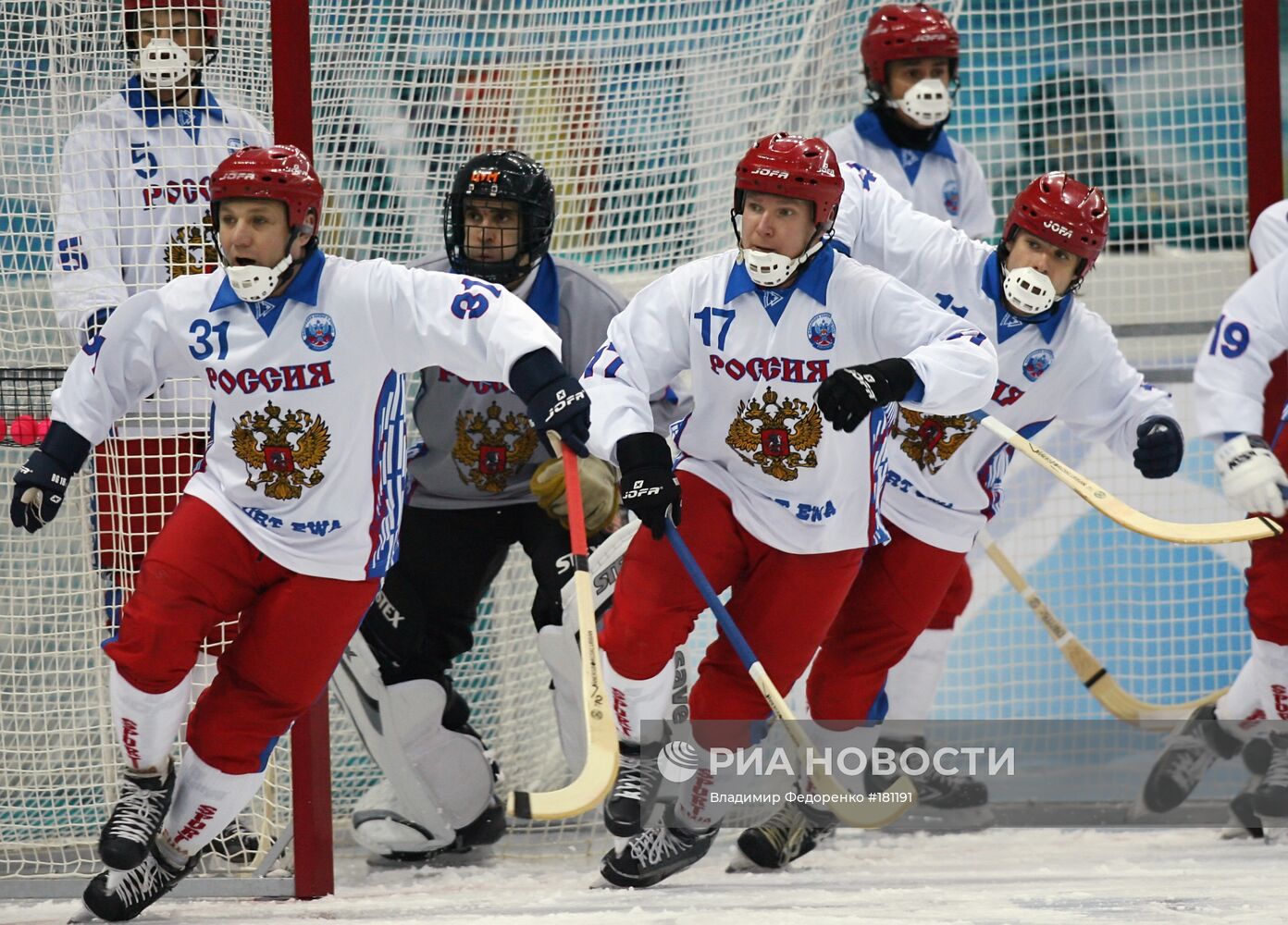 Хоккей с мячом: Россия - Финляндия - 9:1 