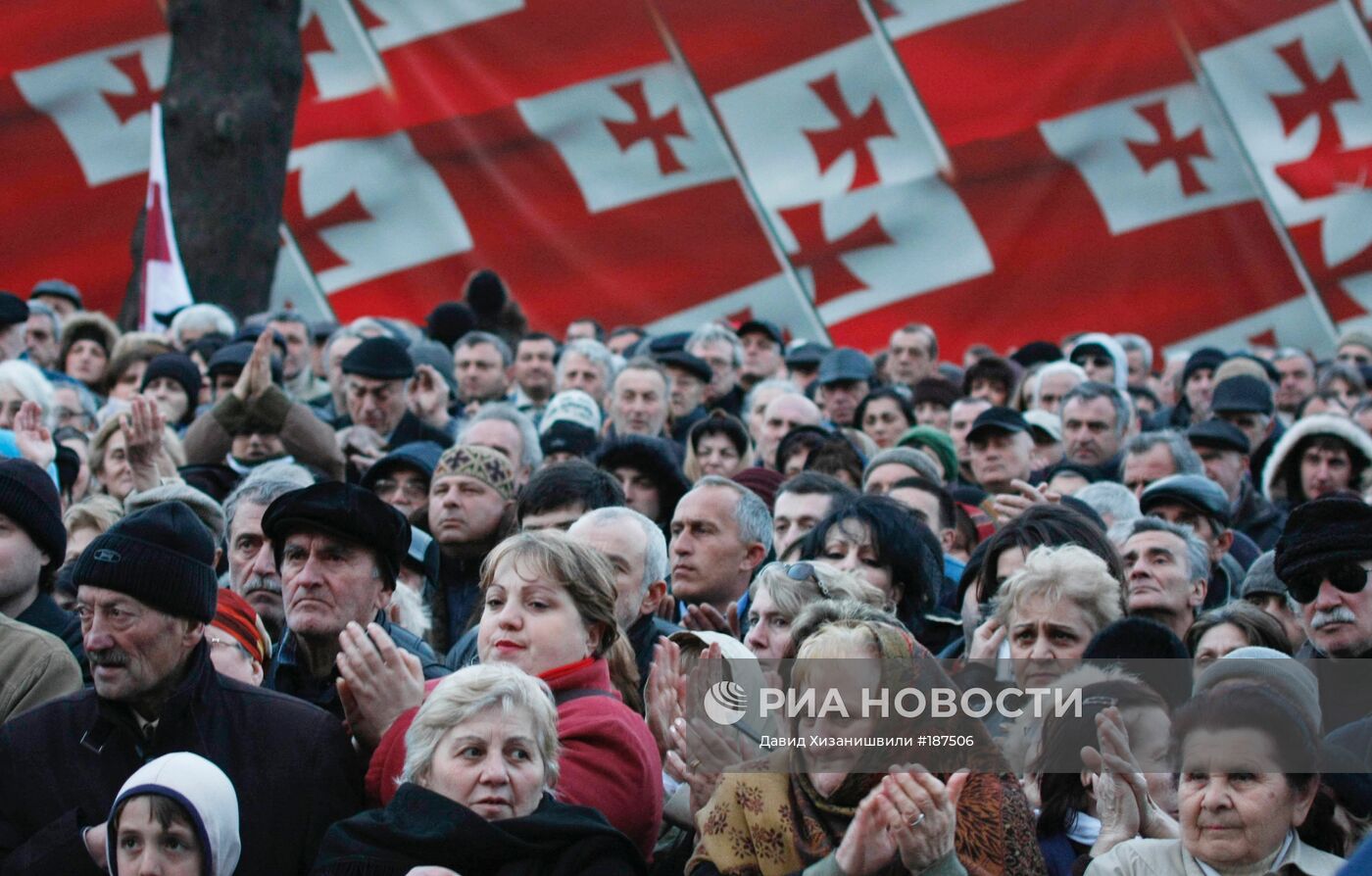 Акция протеста в Тбилиси