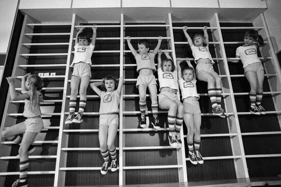 ДЕТИ ШВЕДСКАЯ СТЕНКА СПОРТЗАЛ