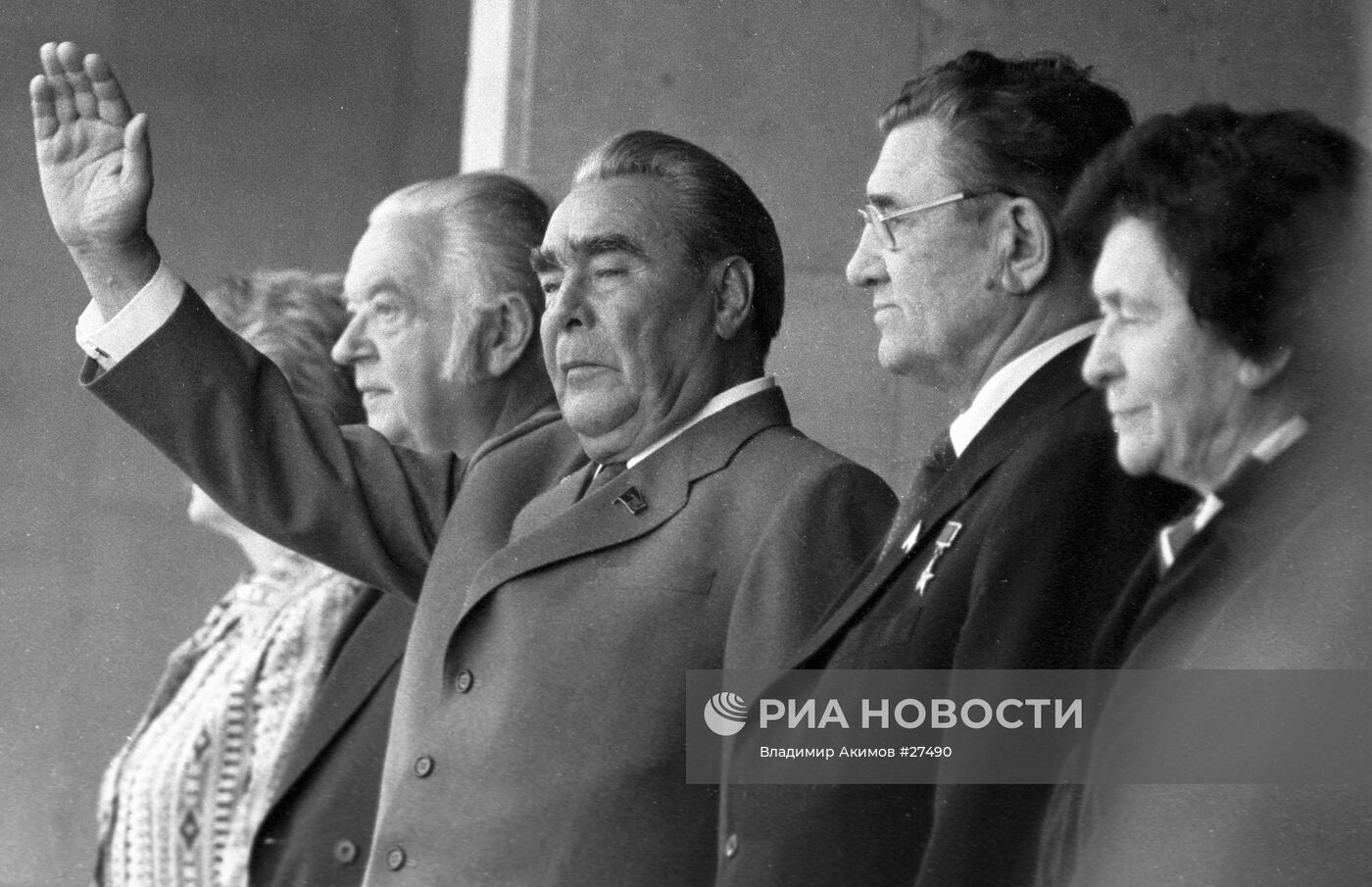 Брежнев на церемонии открытия Олимпиады в Москве