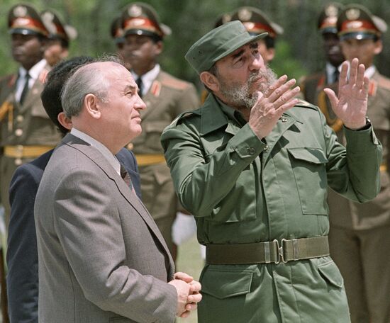 Визит Михаила Горбачева на Кубу