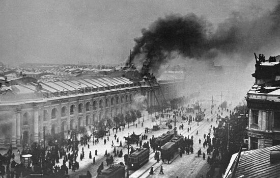 Пожар в Санкт-Петербурге