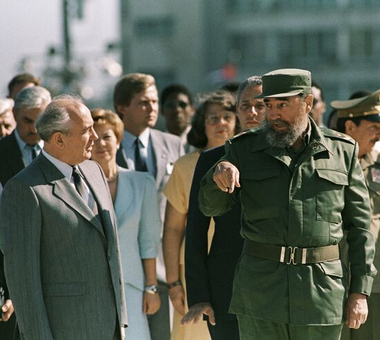 Визит Михаила Горбачева на Кубу