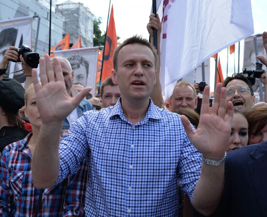 Шествие оппозиции в Москве