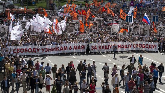 Шествие оппозиции в Москве