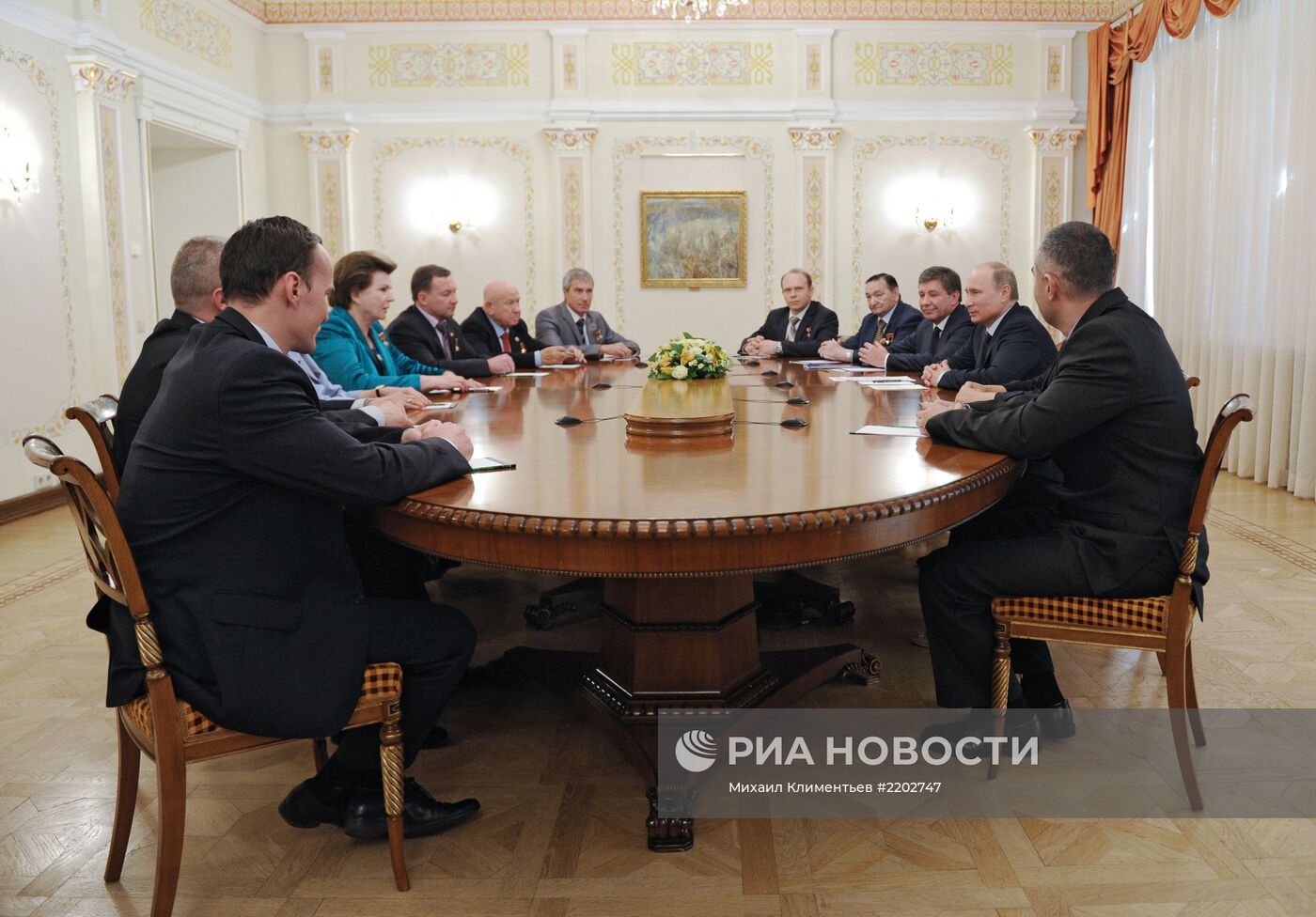 Встреча В.Путина с российскими космонавтами