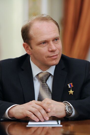 Встреча В.Путина с российскими космонавтами