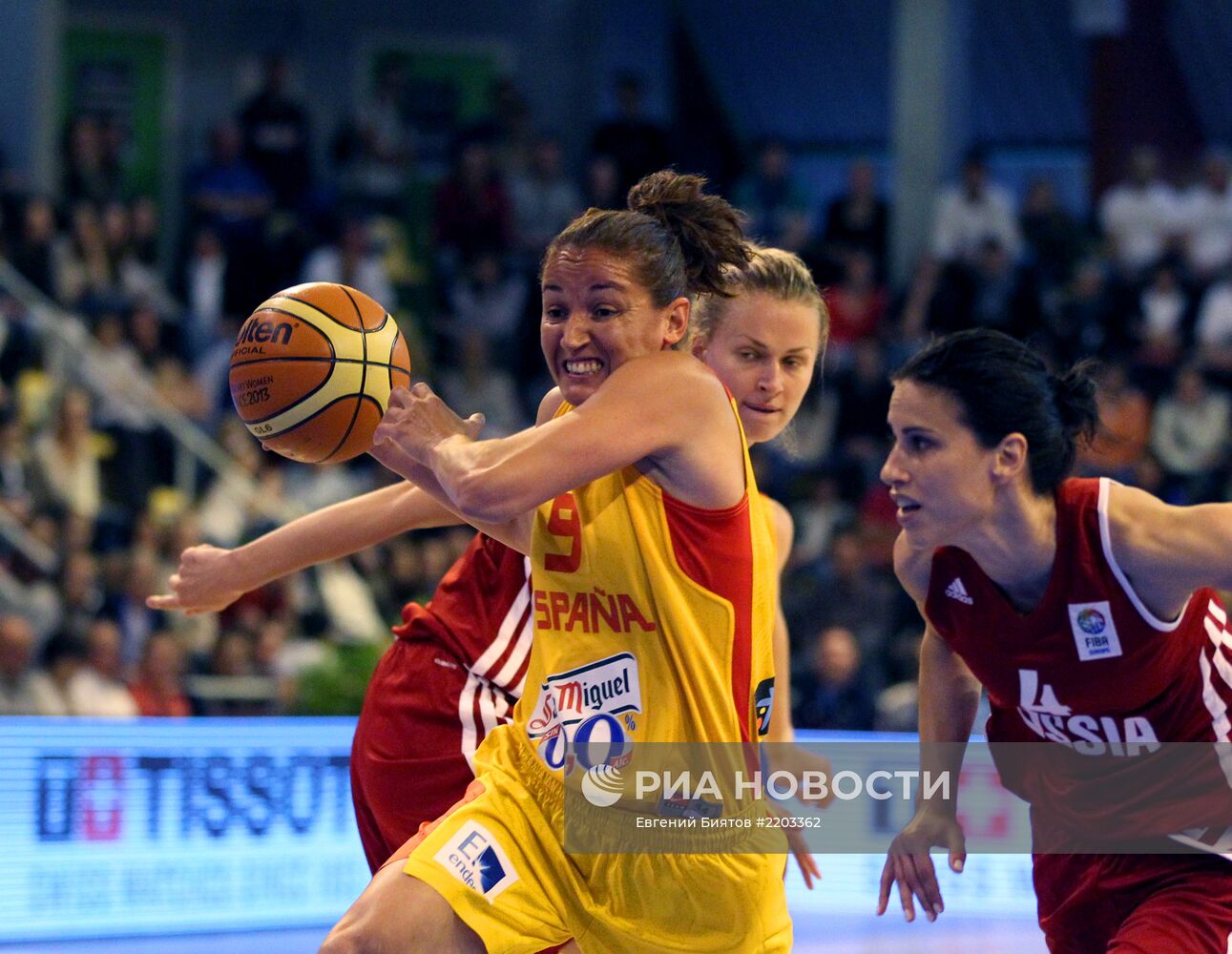 Баскетбол. Чемпионат Европы. Женщины. Матч Испания - Россия