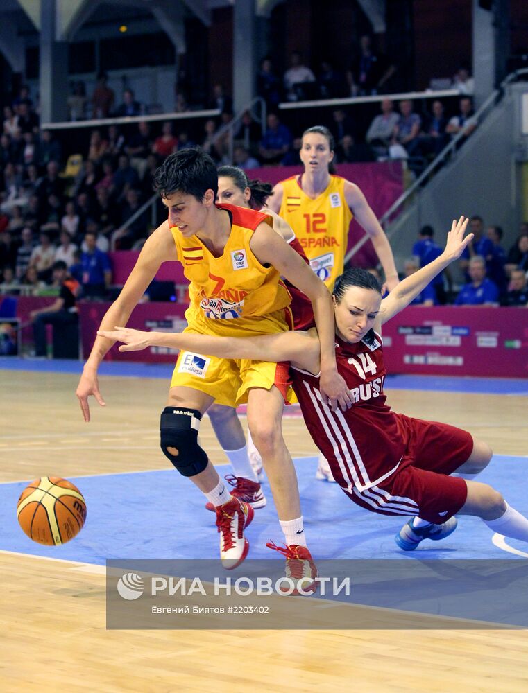 Баскетбол. Чемпионат Европы. Женщины. Матч Испания - Россия
