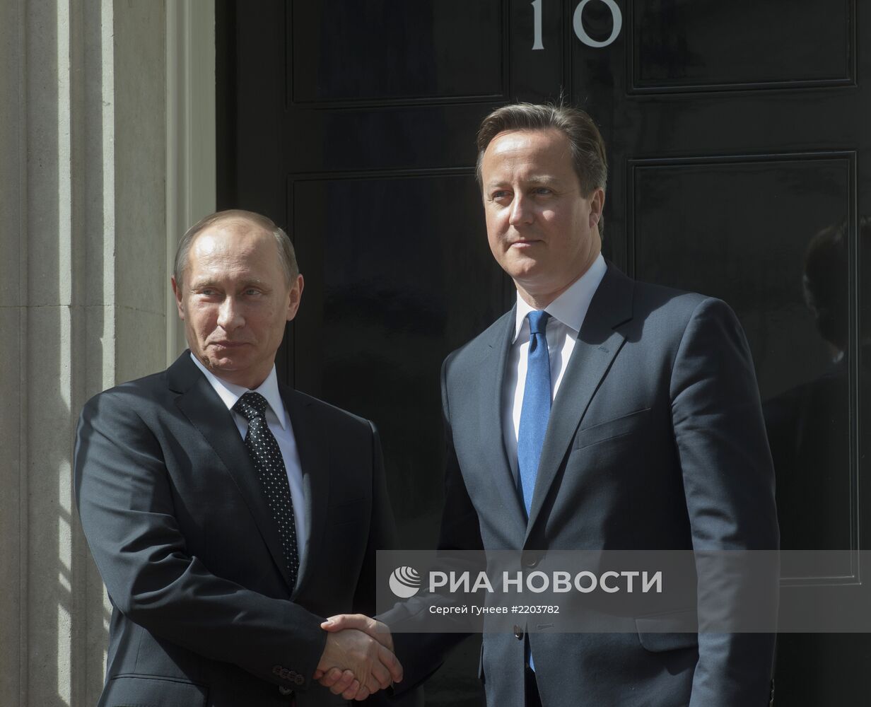 Рабочий визит В.Путина в Великобританию