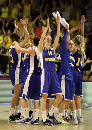 Баскетбол. Чемпионат Европы. Женщины. Матч Россия - Швеция