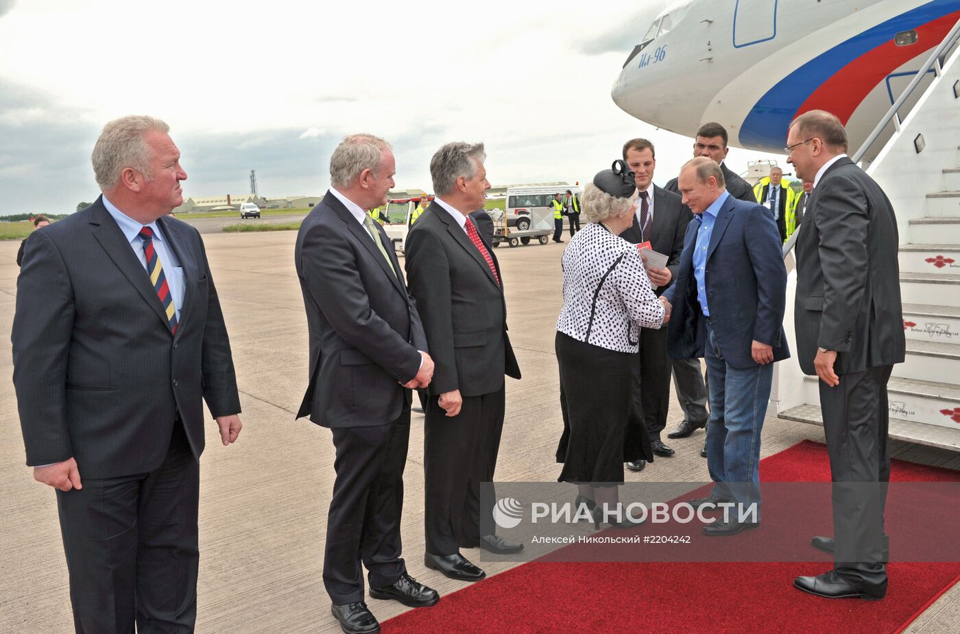 В.Путин прибыл в Ирландию на саммит G8