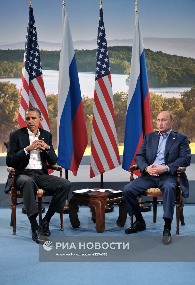 В.Путин встретился с Б.Обамой в рамках саммита G8