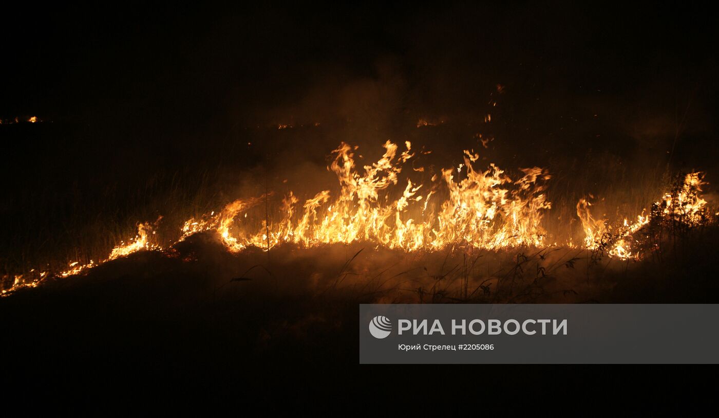 Взрывы снарядов под Самарой