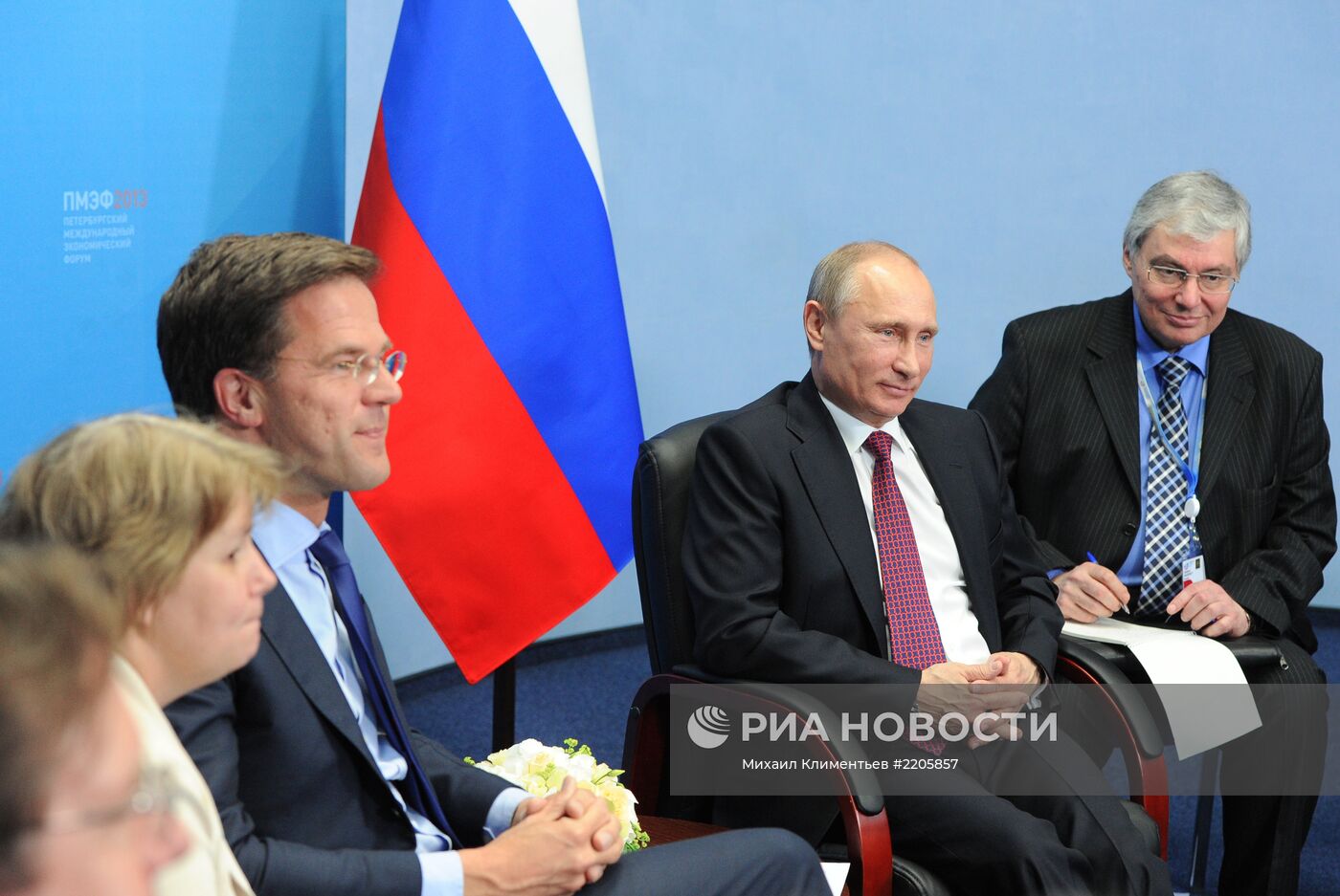 Встреча Владимира Путина и Марка Рютте в Санкт-Петербурге