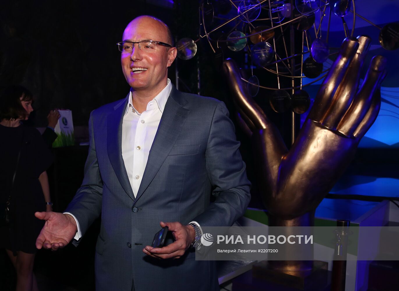 Прием в честь юбилея компании "Мегафон" на ПМЭФ в Петербурге